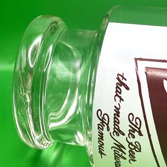 Vintage Schlitz Beer Glass 32oz Footed Tumbler Barware Milwaukee Pedestal Pint - Picture 3 of 9